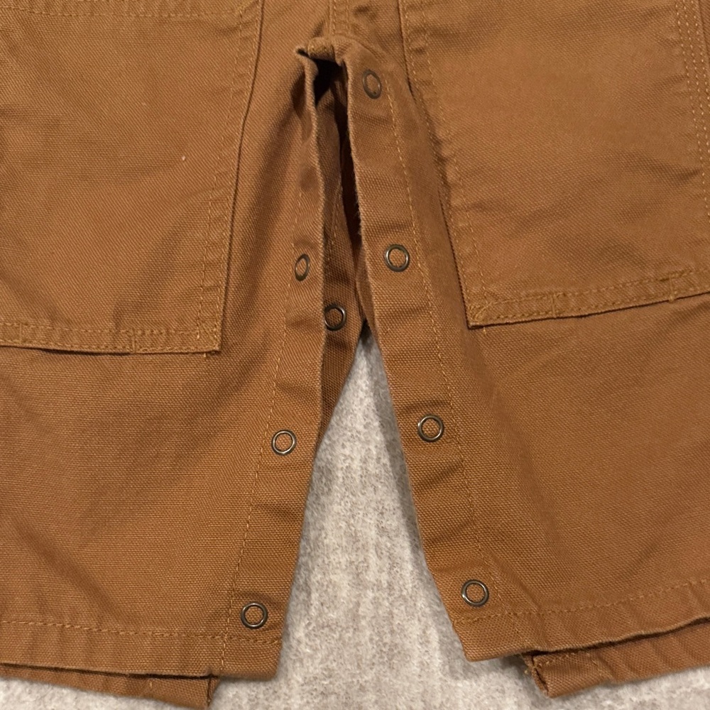 Carhartt Kids Overalls in Classic Brown - Picture 5 of 7